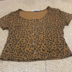 Cheetah print, brown w black